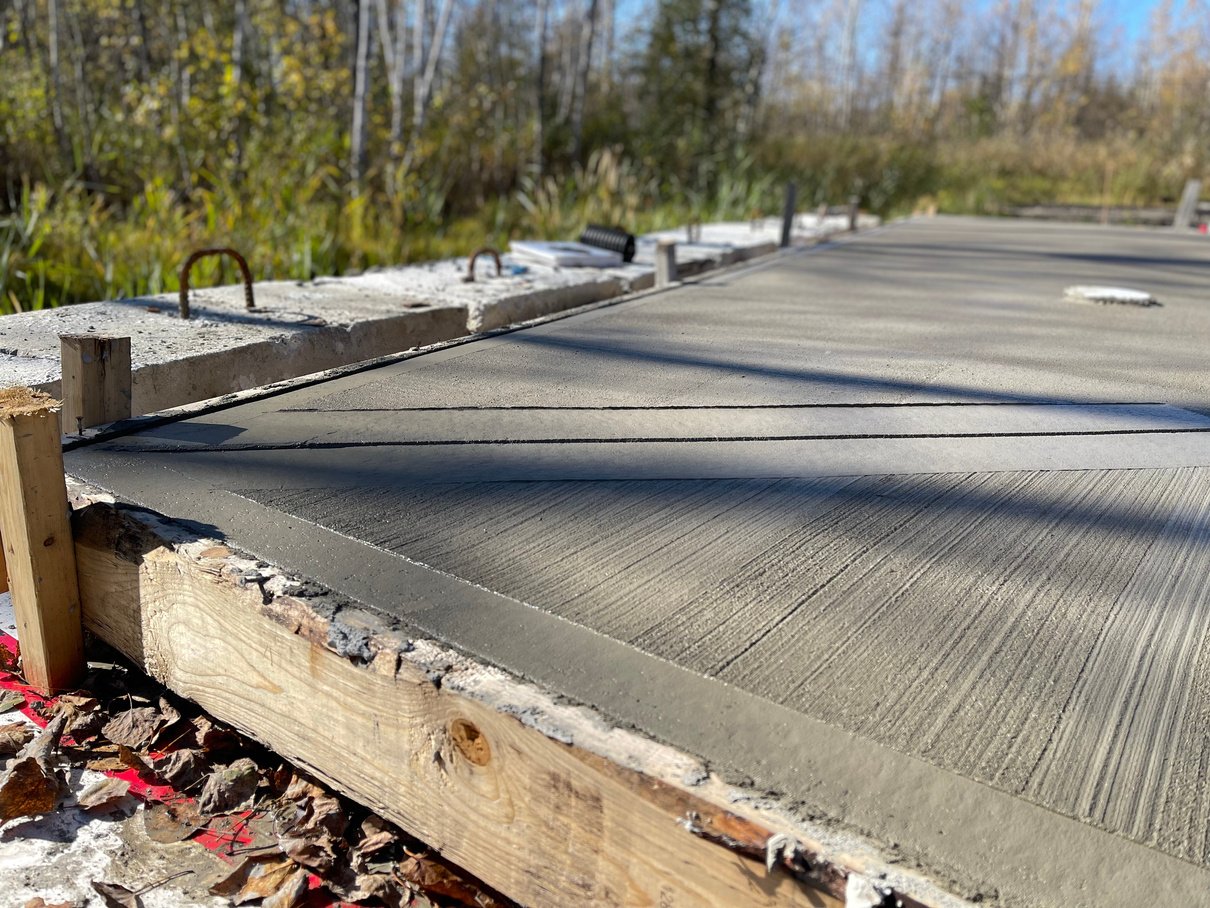 Trottoir en béton